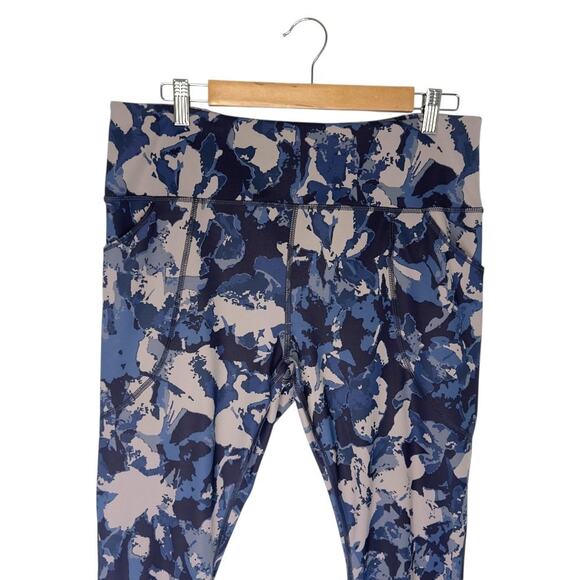 Duluth Trading Company Women's NoGa Sculpting Slim Leg Pants Blue Camo Size L - Picture 2 of 8